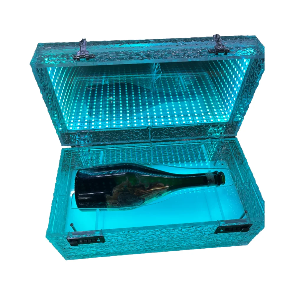Custom LED Wine Bottle Box Perfect for Restaurants Bars