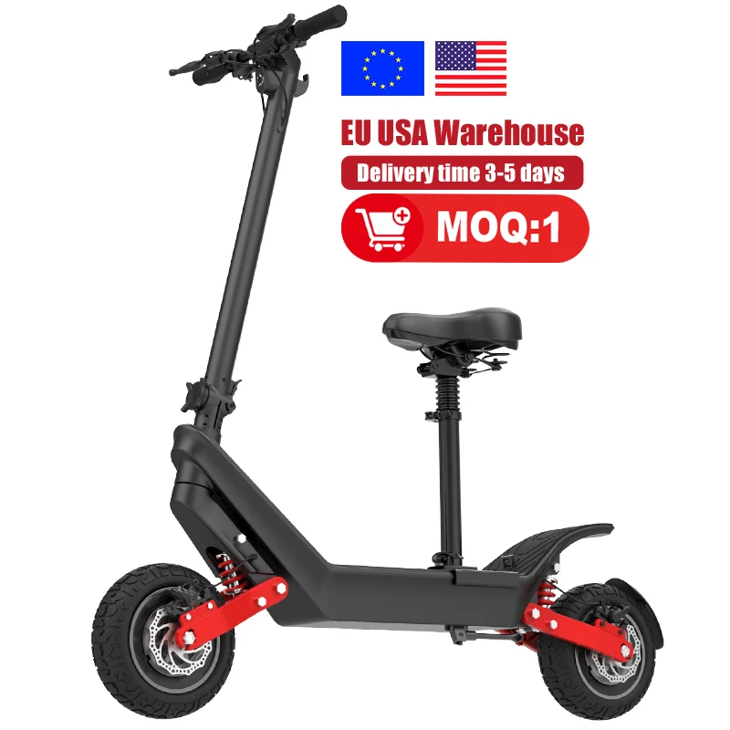 NEW 1000w 48v 11inch Powerful Fast Big Fat Wheel Dual Motor Drive Lithium  Battery Electric Monopattino Scooter Skate for Adult