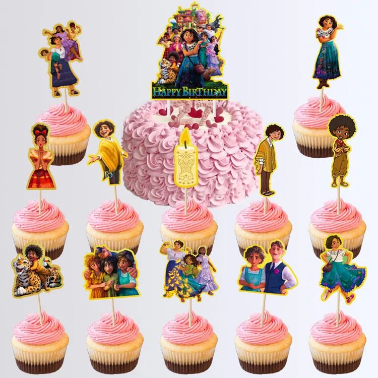 Hot Sales Cute Cake Toppers Cartoon Character Prints For Birthday Party