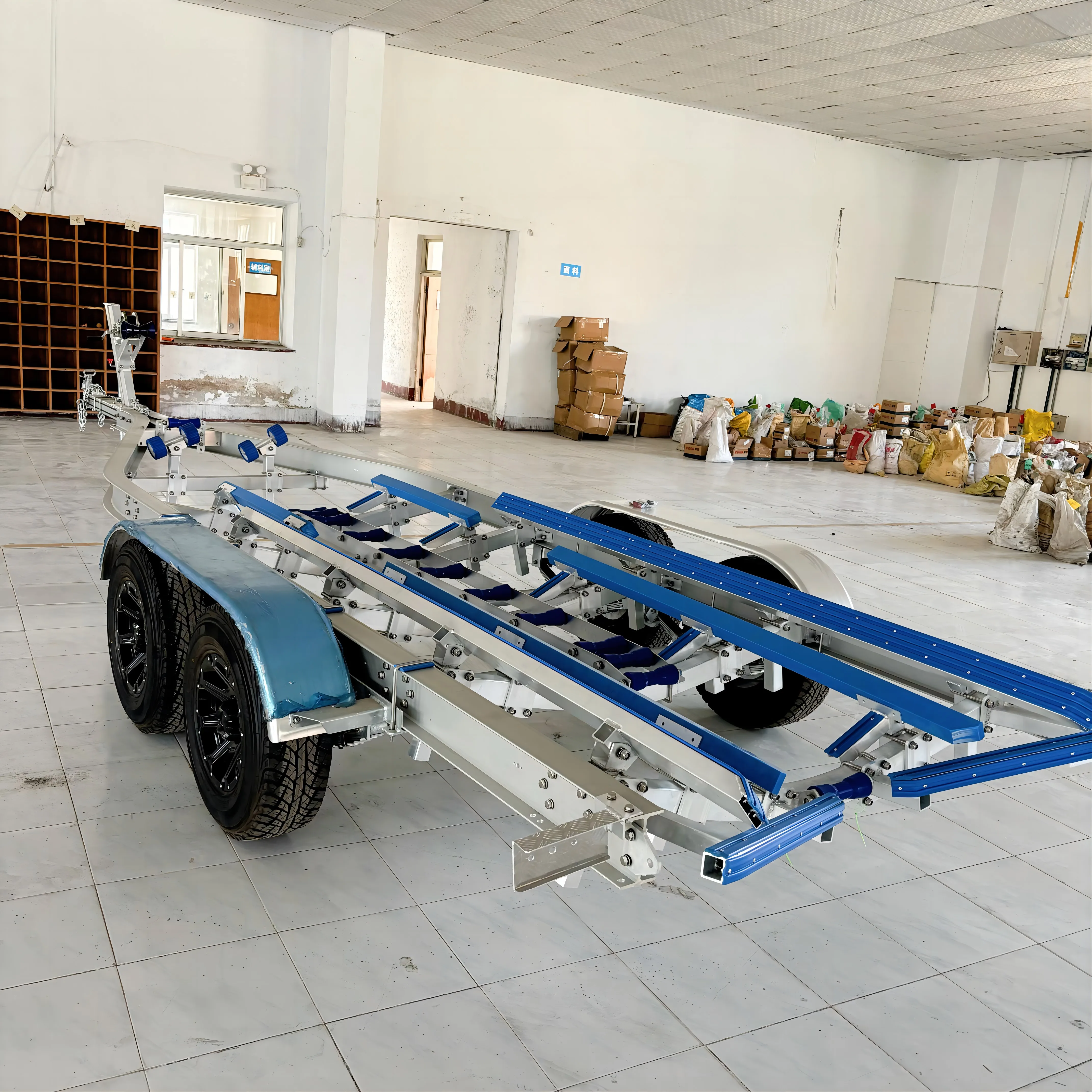 Polyglide Bunks 27ft 8.2m tandem Axle s Poly Bunks High Quality Aluminum Boat Trailer ...