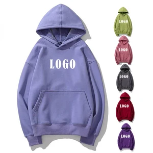 Custom Logo Printing Fashion 480g Sweatshirt Streetwear Cotton Oversized SweatShirt Hoodie