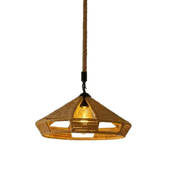 Industrial Vintage Wind Rope Chandelier Restaurant Living Room bar Decoration Lamps