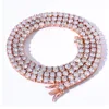 4mm--Pink gold plated