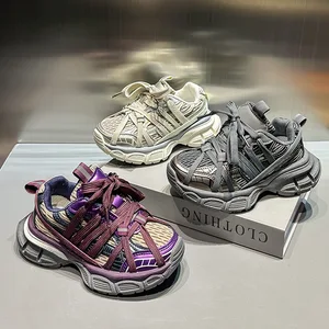 New Arrival Children's Mesh Breathable Dad Shoes Soft Sole Casual Sneakers Running Shoes Footwear