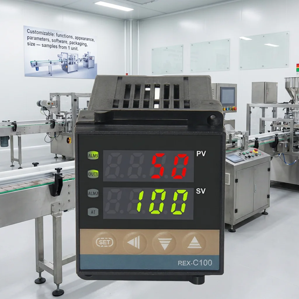 Wholesale Price XRKC Rex-C100 K/E/PT100 Input PID Temperature Controller High Temperature Alarm Memory Function OEM
