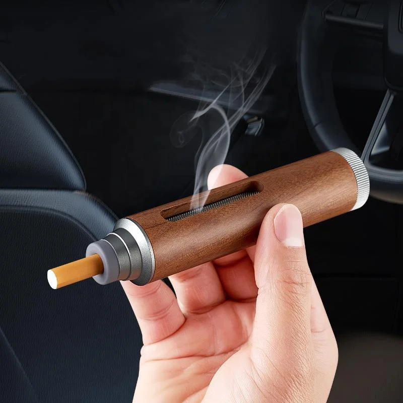 Mini cendrier de voiture en bois, collecteur de cendres de cigarettes, porte-cigarettes paresseux pour voiture, cendrier de voiture portable Mini cendrier de voiture en bois, collecteur de cendres de cigarettes, porte-cigarettes paresseux pour voiture, cendrier de voiture portable