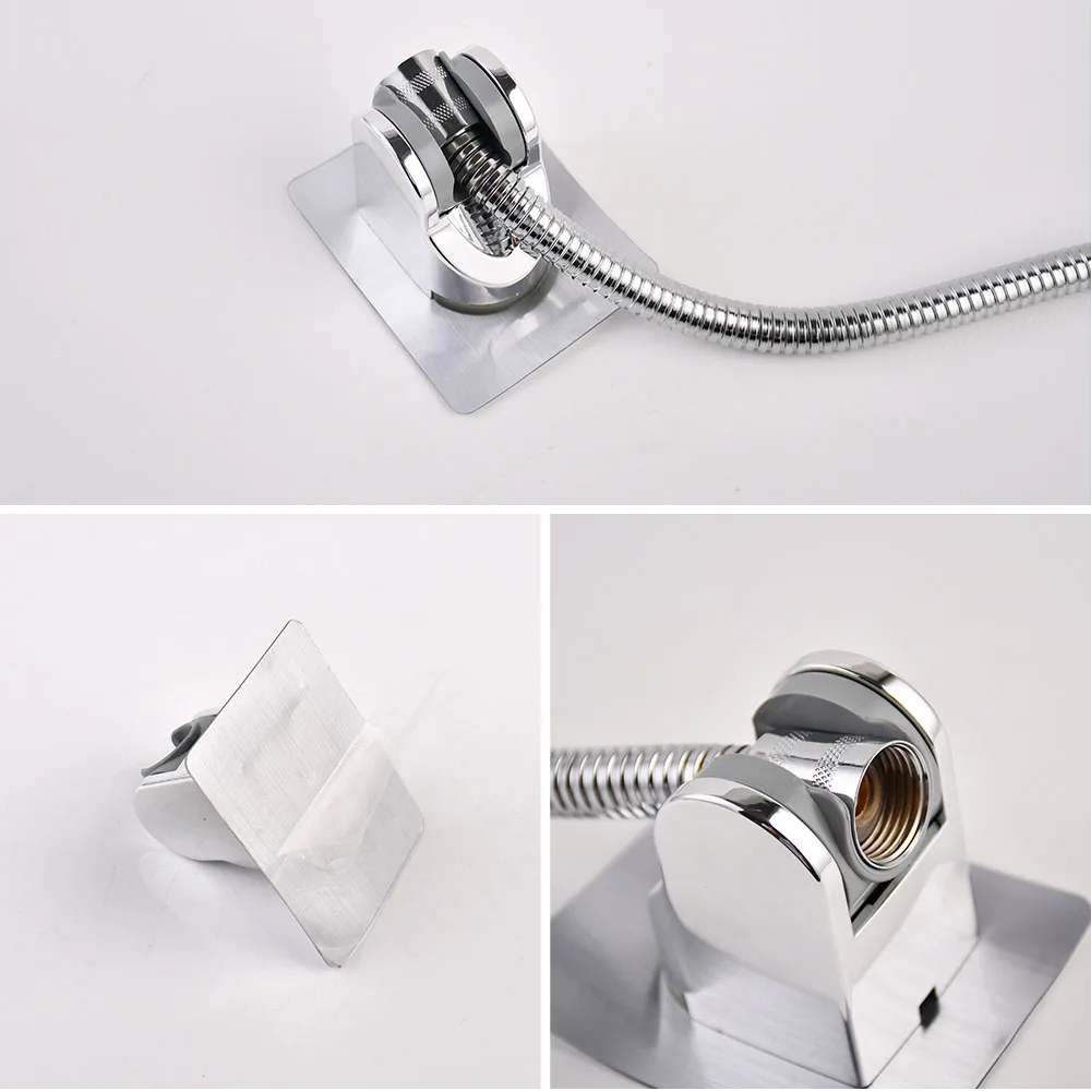 Adjustable Space Shower Holder No Drilling Pressure Shower Head Nozzle