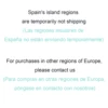 No delivery to Spanish islands