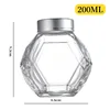 200ml silver-colored oxidized aluminum jar containing