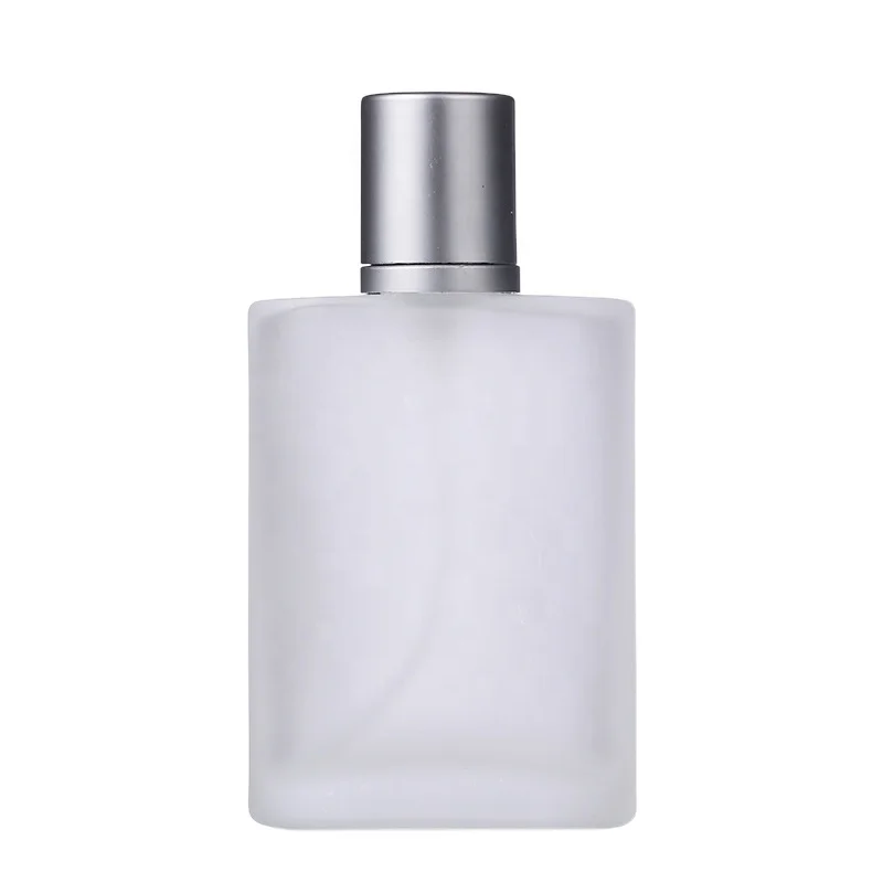 High Quality 30ml 50ml 100ml Luxury Perfume Empty Bottle Frosted Spray Pump Refillable Glass Bottle With Screw Cap