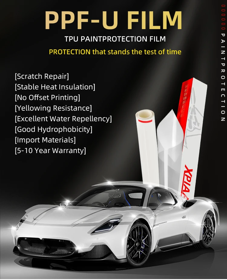 10 Years Warranty Ppf Film 7.5mil 6.5 Mil Anti Scratch Heat Repair ...