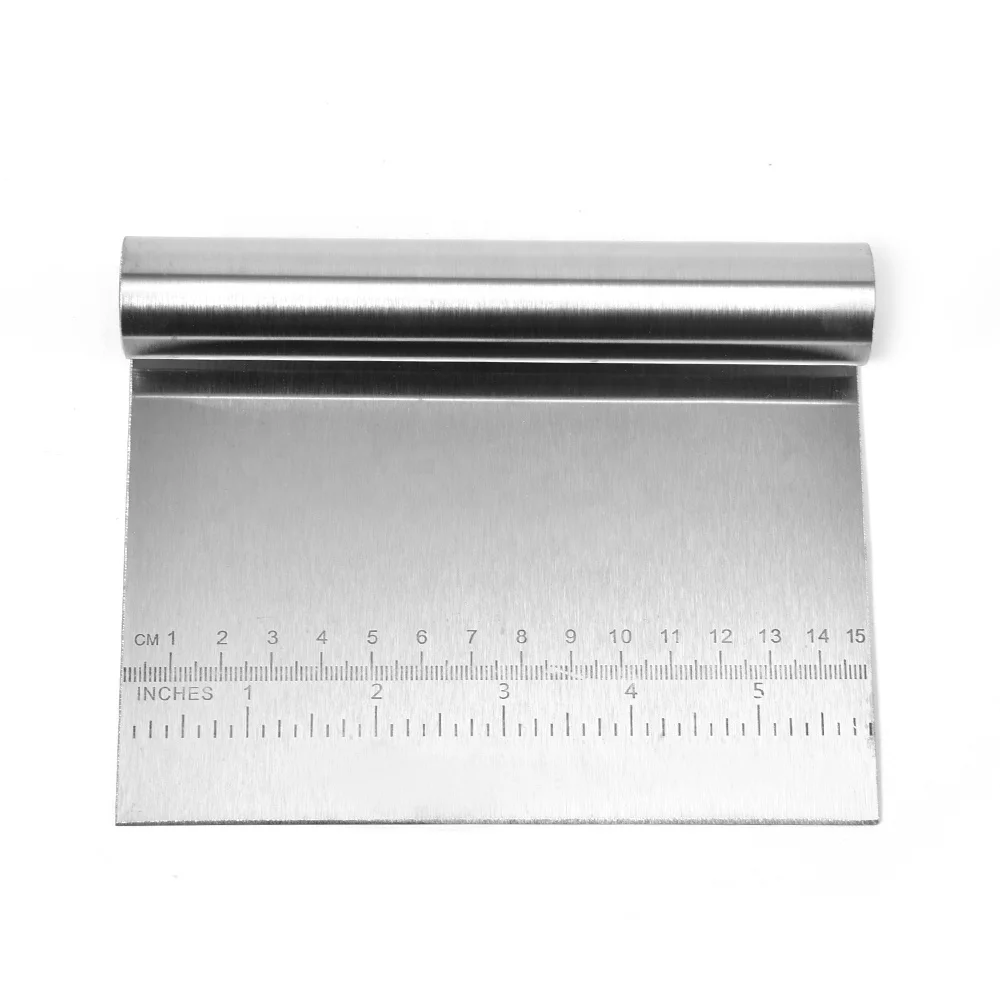 Stainless Steel Pastry Scraper/cutter/chopper Metal Bread Dough Scraper  Blender