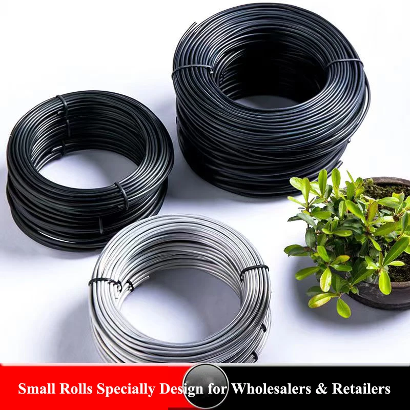 Bonsai Wire Kit 9 Roll Anodized Aluminum Tree Training Wires Black 【在庫あり/即出荷可】