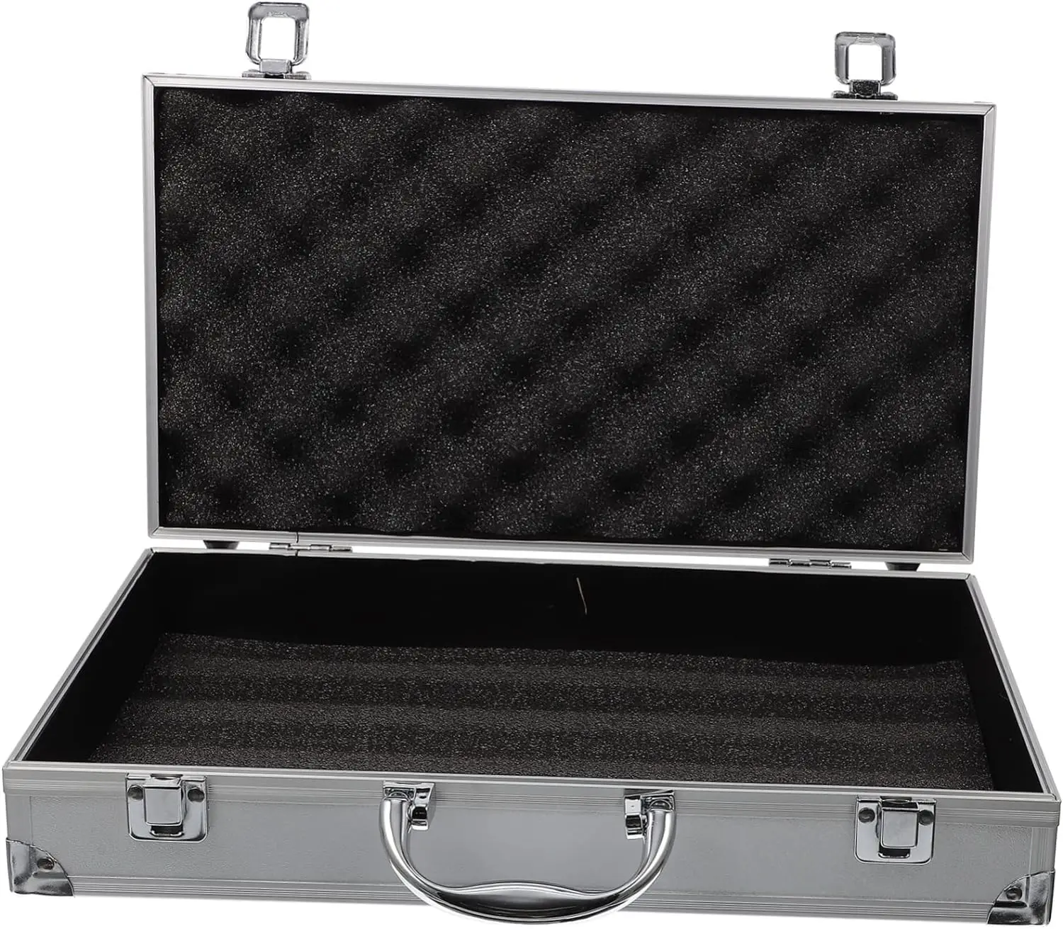 2pcs Briefcases Instrument Carrying case Locking Briefcase Makeup Organizer Briefcase Toolbox Art Supplies Organizer