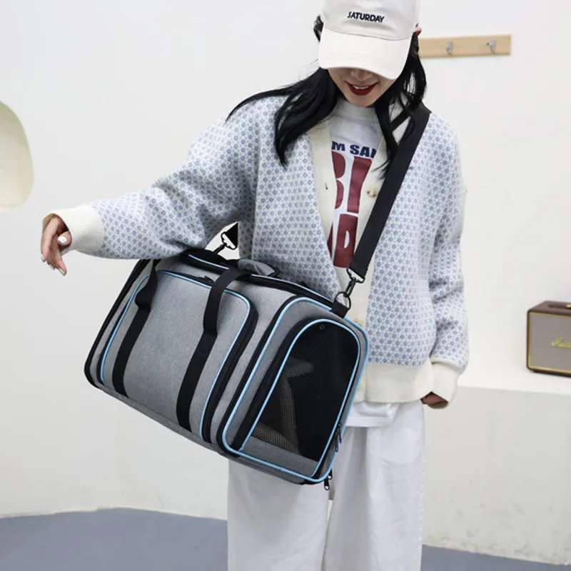 Cat & Dog Carrier Portable Double-Sided Expandable Outdoor Pet Backpack Dragon Dance Cloth Model MK-5006 for Exclusive