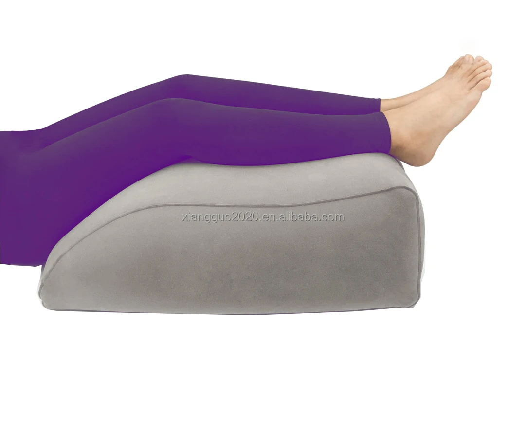 Multifunctional Use of Inflatable Leg Pillows PVC Flocking Wedge Inflatable Pillow
