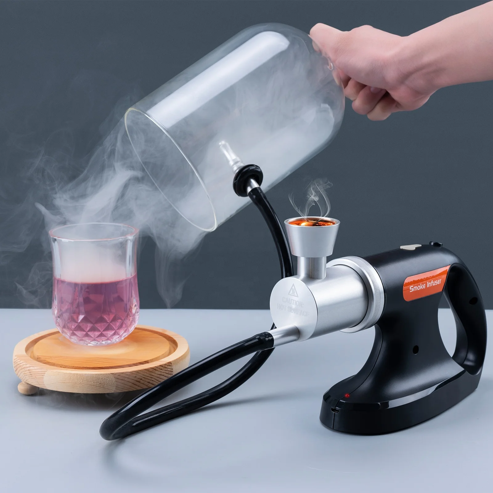 Portable Stylish Food Smoke Infuser with Varied Aroma
