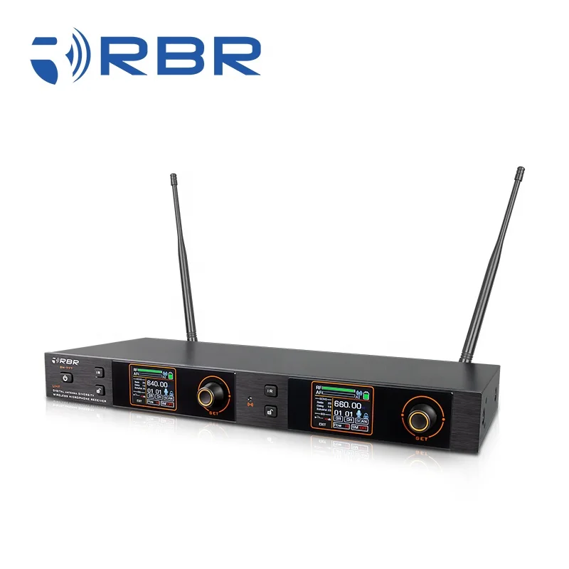 プロ仕様UHFワイヤレスマイクシステム  Wireless Microphone Professional BM777 UHF Digital Karaoke Wireless Microphone