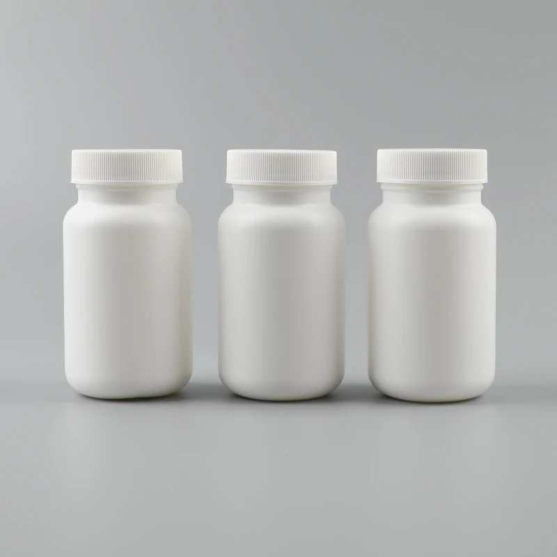 High Quality Customized HDPE White Plastic Medicine Bottle Vitamin  Candy Bottle Capsule 100ml