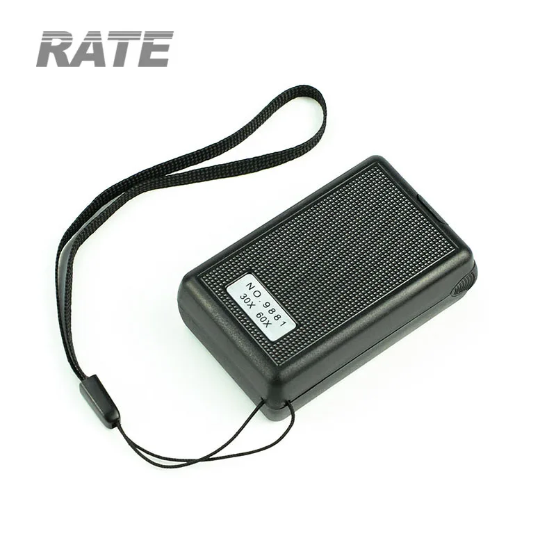 DERCLIVE 60X 30X LED Light Magnifier With 8 LED Light Mini