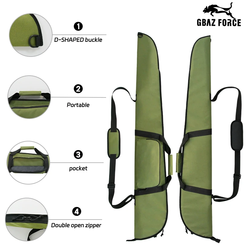 GAF Professional Soft Gun slip Case Shooting Bag with Storage Pockets ...