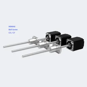 PrimoPal Best Sale NEMA 6 14*14mm  Datasheet Bipolar Ball Screw Linear Actuator Guide Hybrid Stepper Motor