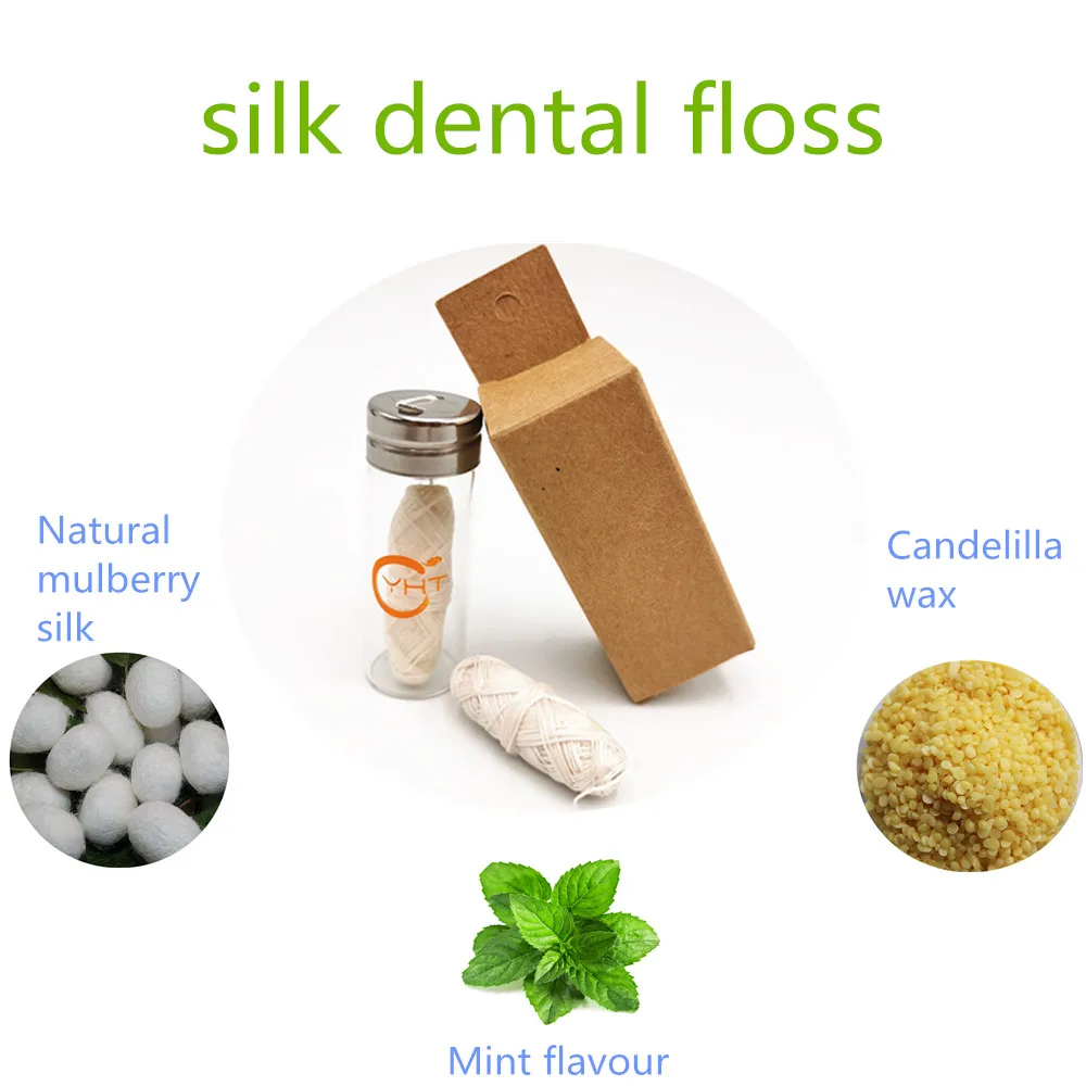 30m Eco Dental Floss Natural Corn Floss Zero Waste Vegan Bamboo Charcoal Silk Dental Floss Buy