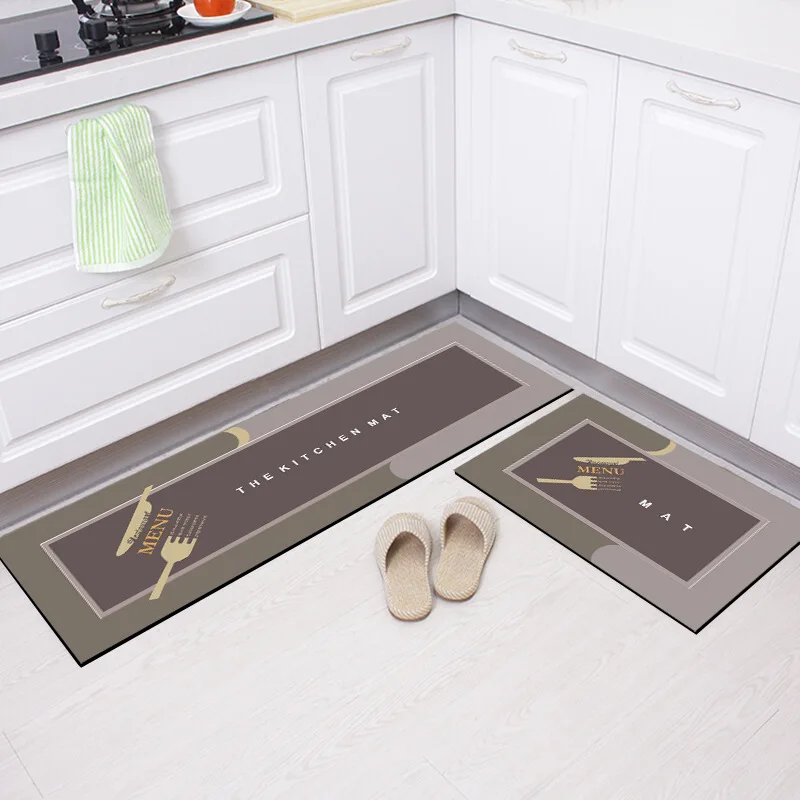 Custom Super Fiber Anti-Fatigue Kitchen Mats - Non-Slip Diatomite Mats for Kitchen, Dining Area, and Entrance