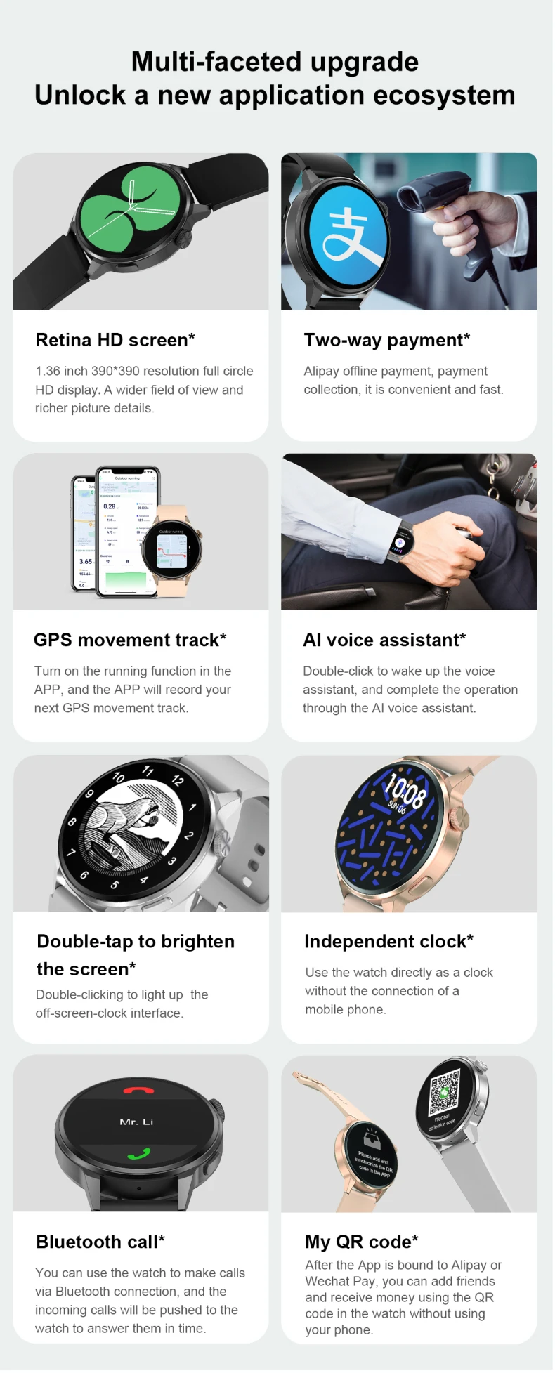 Smart Watch High Resolution 390*390 Display Women Smartwatch DT4 Smart Watches NFC BT Call Music Control DT4 Plus (3).jpg