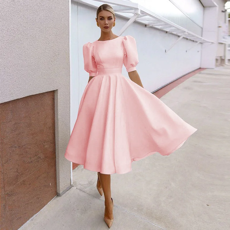 loose formal dress Truly Pleated Loose Fit Dress – HEYFANCYSTYLE main image 0