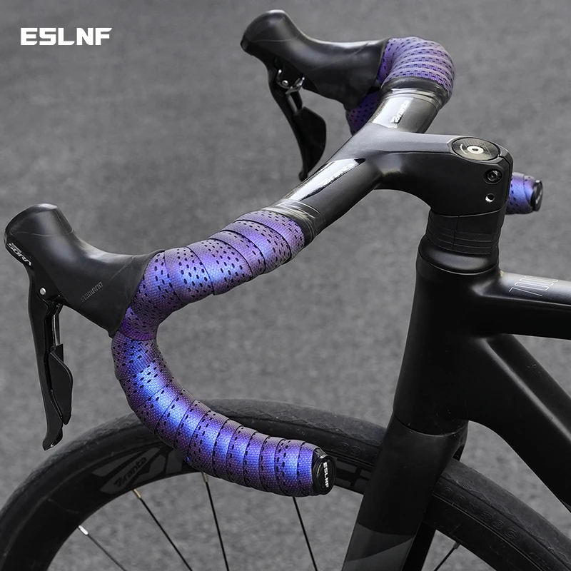 Colorful Thickened Anti-Slip Road Bike Handlebar Tape PU ShockEnd Plugs  Bicycle PU Anti-Vibration Wrap Bicycle Handle Bar Tape
