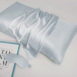 Super soft and breathable satin custom private label 22momme silk pillowcase