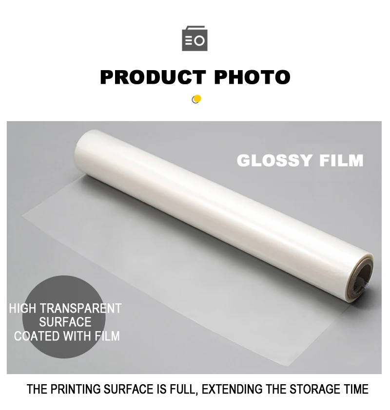 thumbnail image 2 of Intbuying 17.3" X 656' (0.44mm X 200m) Glossy Thermal Laminating BOPP Film – 1 Roll 2 of 3