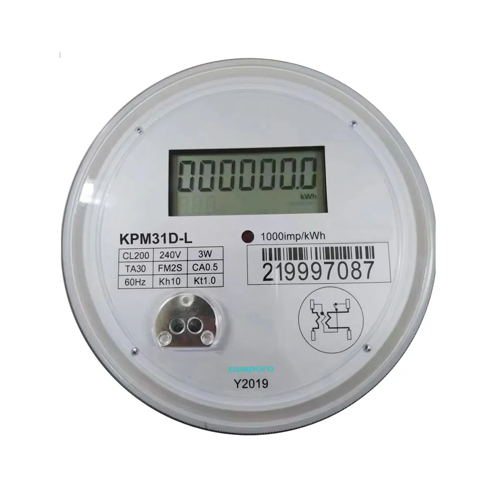 Bidirectional Single Phase ANSI Socket Energy Meter FM 1S 2S 12S With Optical Infrared RS485 Interface