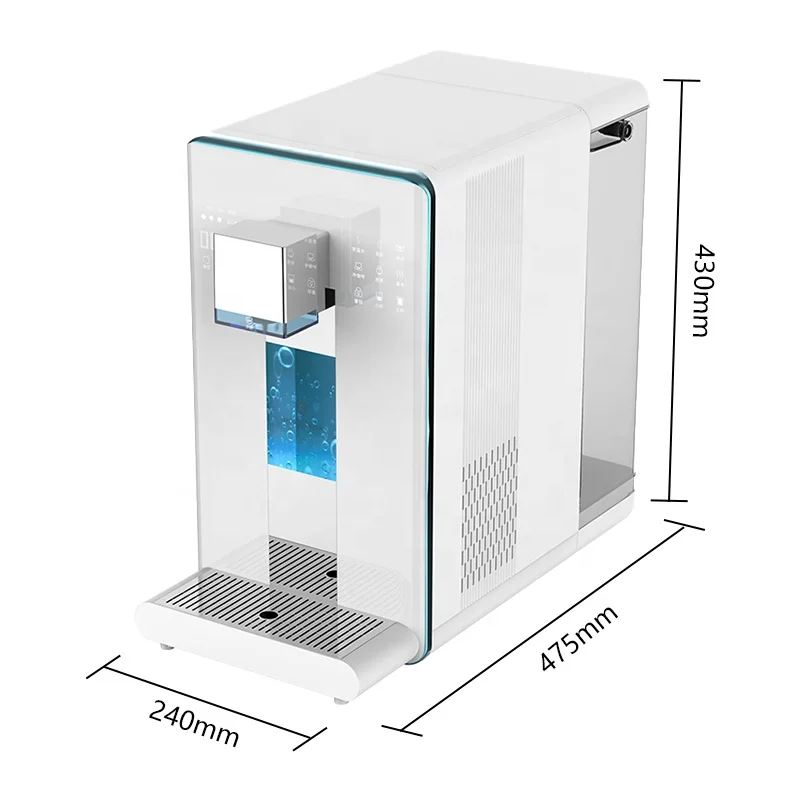 3-Stage Filtration Hydrogen Water Machine with 1600 GPD Flow Rate and 1500 ppb Hydrogen Content