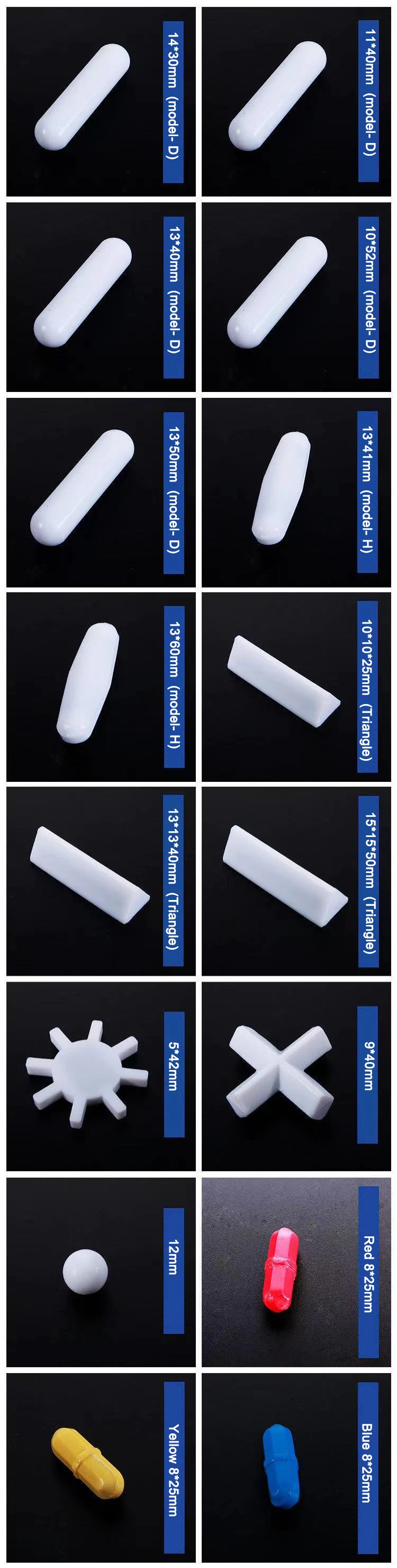 B7x20m Octagonal Ptfe Magnetic Stirrer Mixer Stir Bars Type B Stirring ...