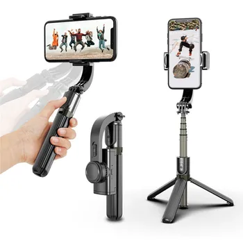 Selfie Stick Tripod with Wireless Remote Mini Extendable Vlog Selfie Stick Phone Stand Holder Gimbal Stabilizer for Huawei