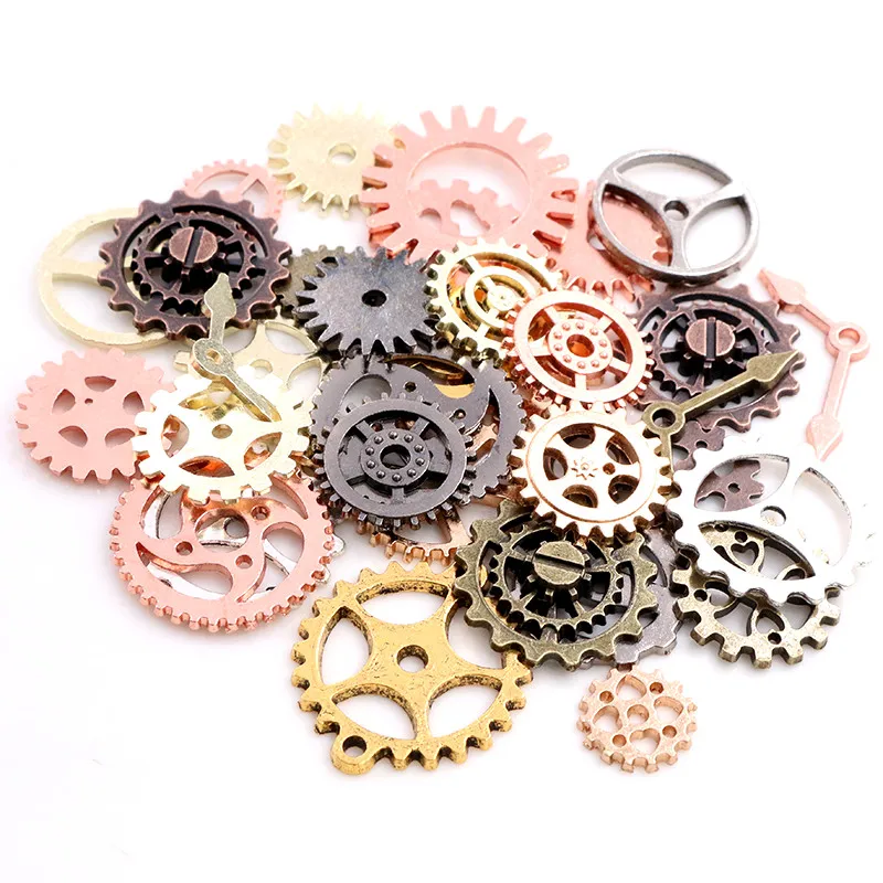 50Pcs Vintage Charm Pendants DIY Jewelry Making Accessories for Necklace