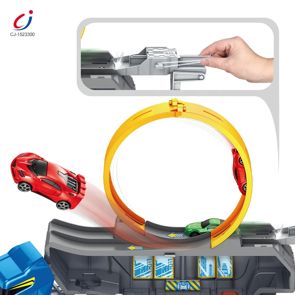 Chengji 3 in 1 Engineering Container Truck Toy Kids Diecast Cars Parking Lot Toy Garage Construction Parking Lot Truck Toys