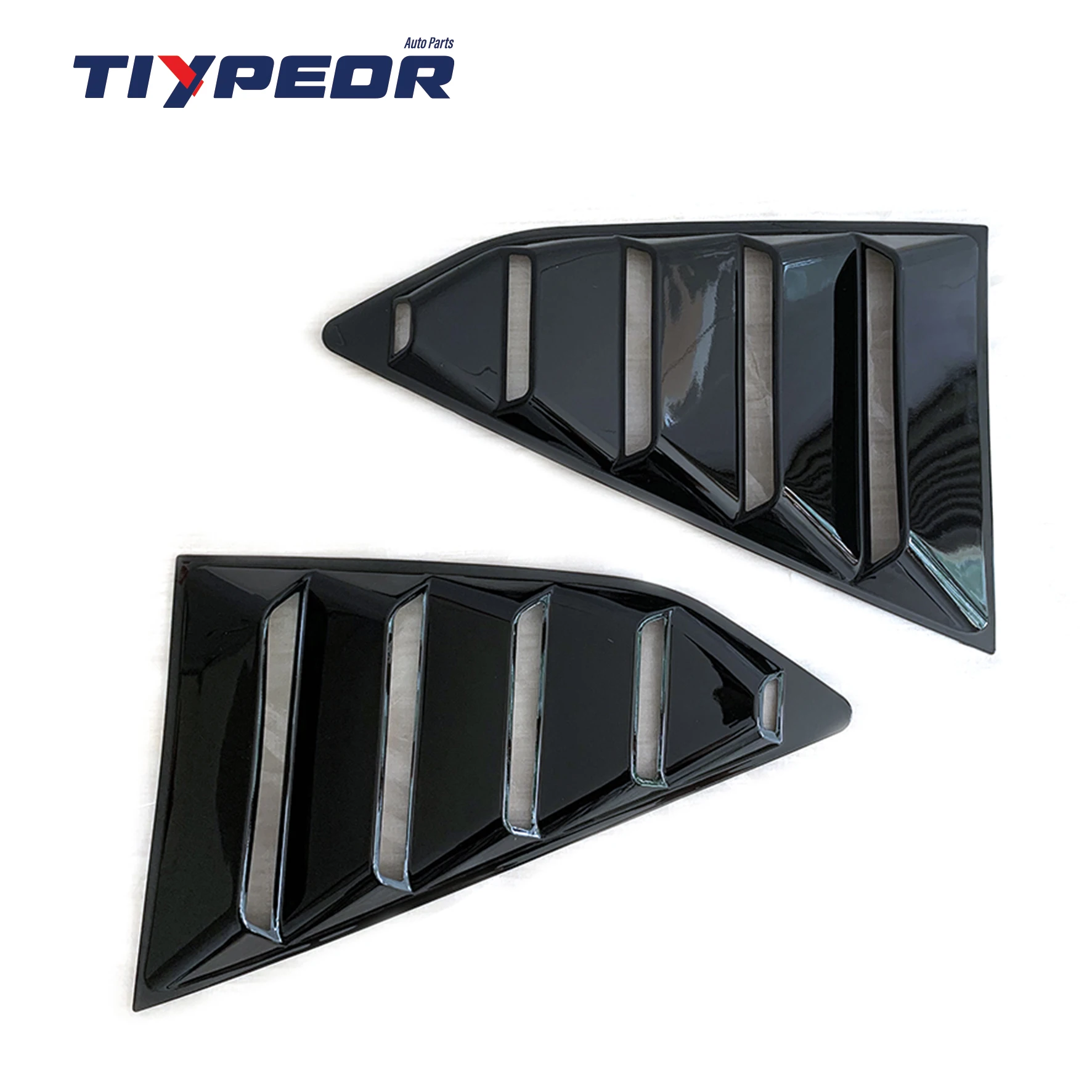 product glossy black window louvers quarter air vent cover trim fit for chevy camaro 2016   2022 2015 2017 2018 2019 2021-3