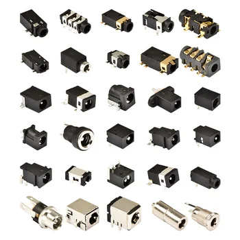 China Connector Factory DC Power Jack Socket, 3.5mmx1.35mm 5.5mm x 2.1mm 5.5mm x 2.5mm DC Power Jack, DC Power Jack Plug Adapter