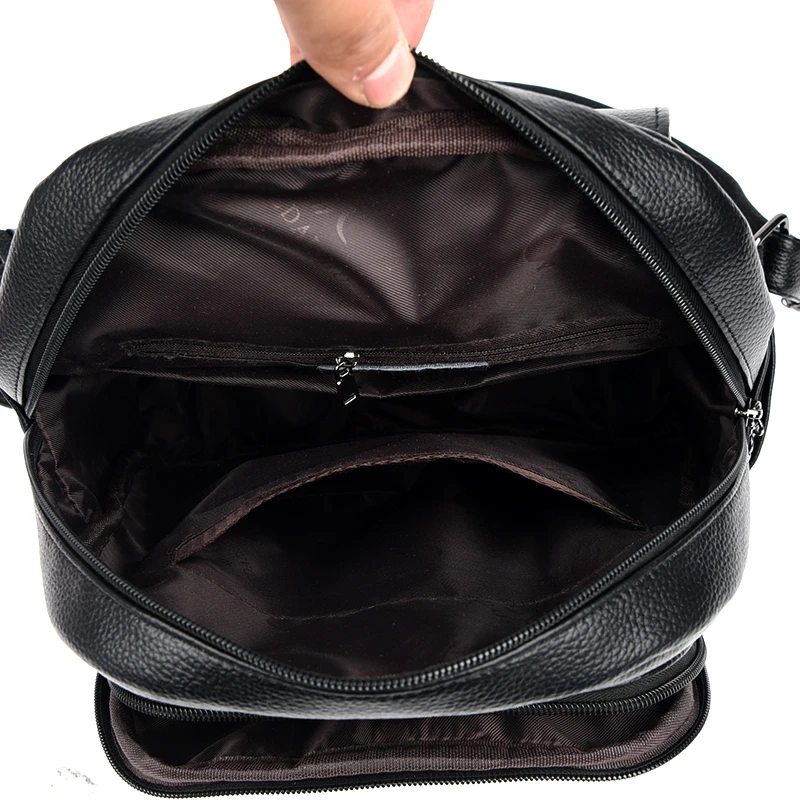 backpack with leather bottom Sloan Large - Functional Travel, Full Grain Leather, Added Trolley Sleeve - Cognac Color:DELDIA 2025 (Random Color) 80s Mix Gear Journey 29L Laptop Timeless Craftsmanship Ages beautifully
