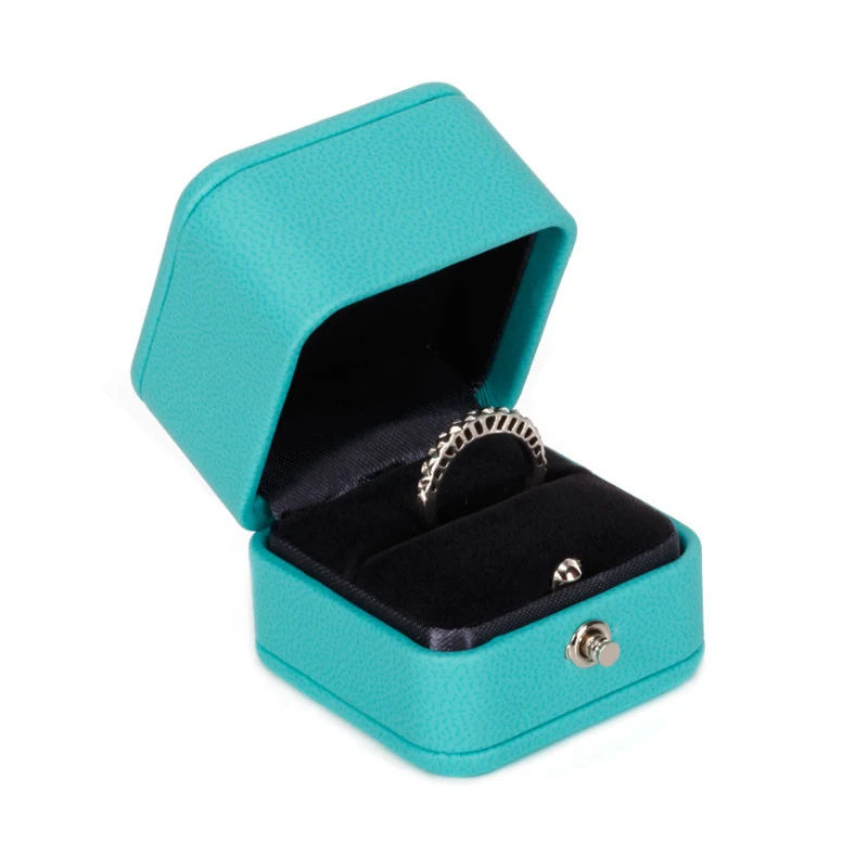 
 Модная Голубая Подарочная коробка от тиффани на заказ, упаковочная коробка для колец и обручальных колец, ювелирных изделий для женщин и девочек, коробка для ожерелья в наличии  