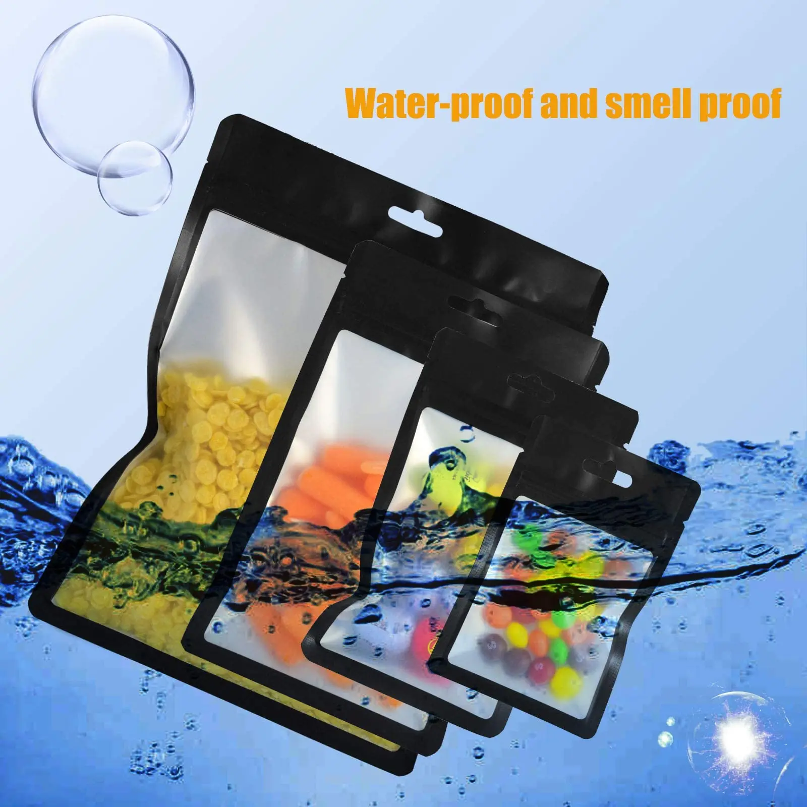 Custom Printed Plastic Resealable Ziplock Bags for Jewelry & Food