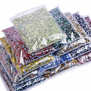 Wholesale Big Package Hot Fix Crystal Rhinestones - 14400Pcs Flat Back Glass Bulk for Top Decoration Accessories & Dresses
