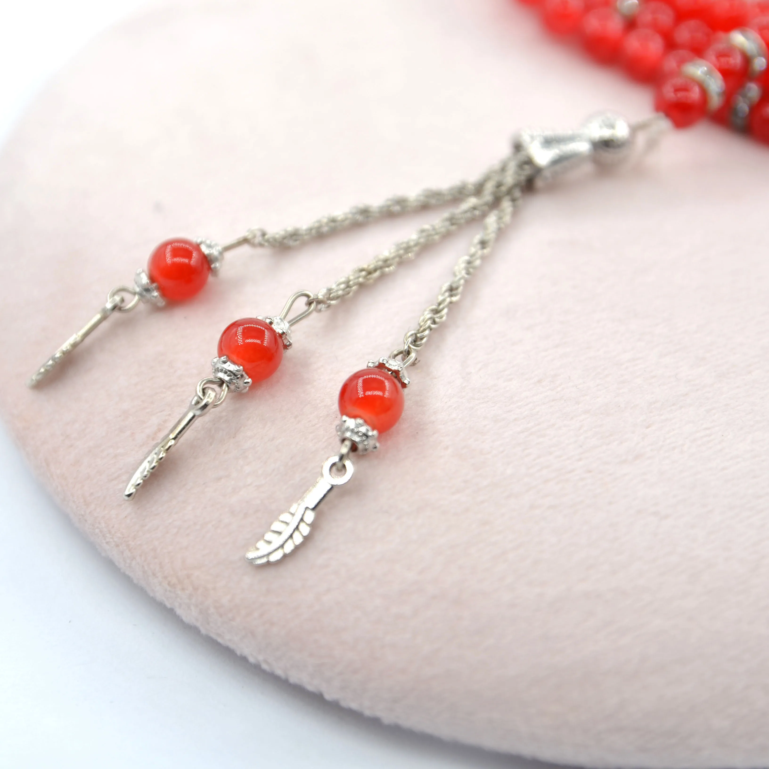 Religious Necklace Islamic Prayer Rosary Beads Necklace Tassel Pendant Necklace Rosary Bead