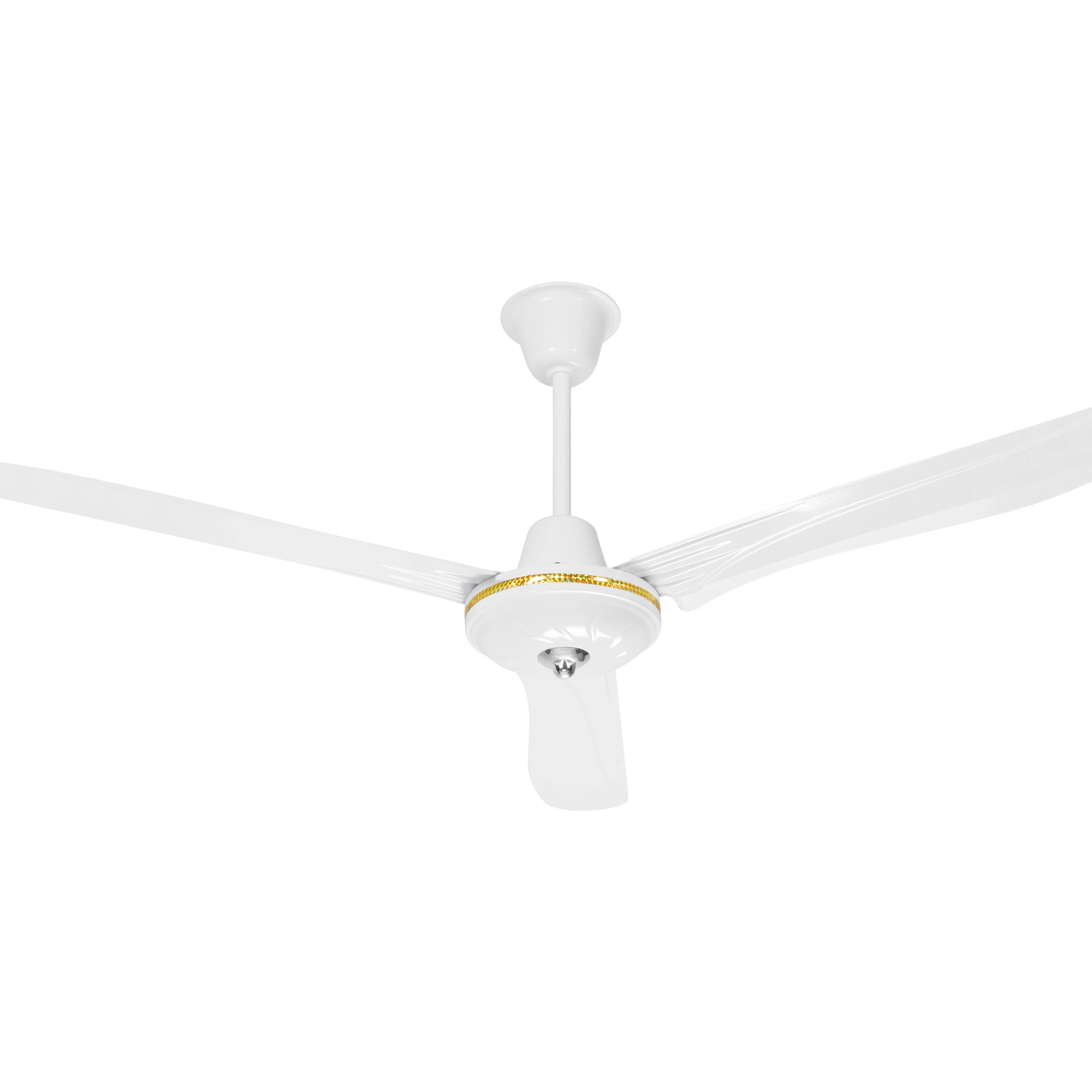 2024 12v Solar Ceiling Fan White 56-inch Ac Dc Ceiling Fan 9-speed ...