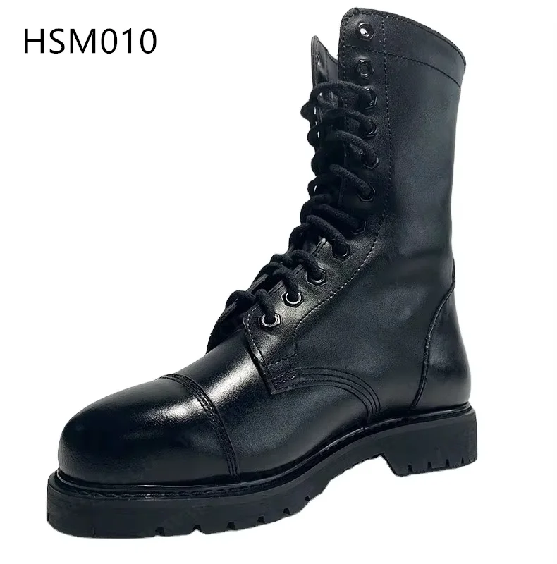 ZYF,Wilderness Camping Double Joints Design Black Combat Boots Plateau Hiking Steel Toe Embedded Tactical Boots for Sale HSM010