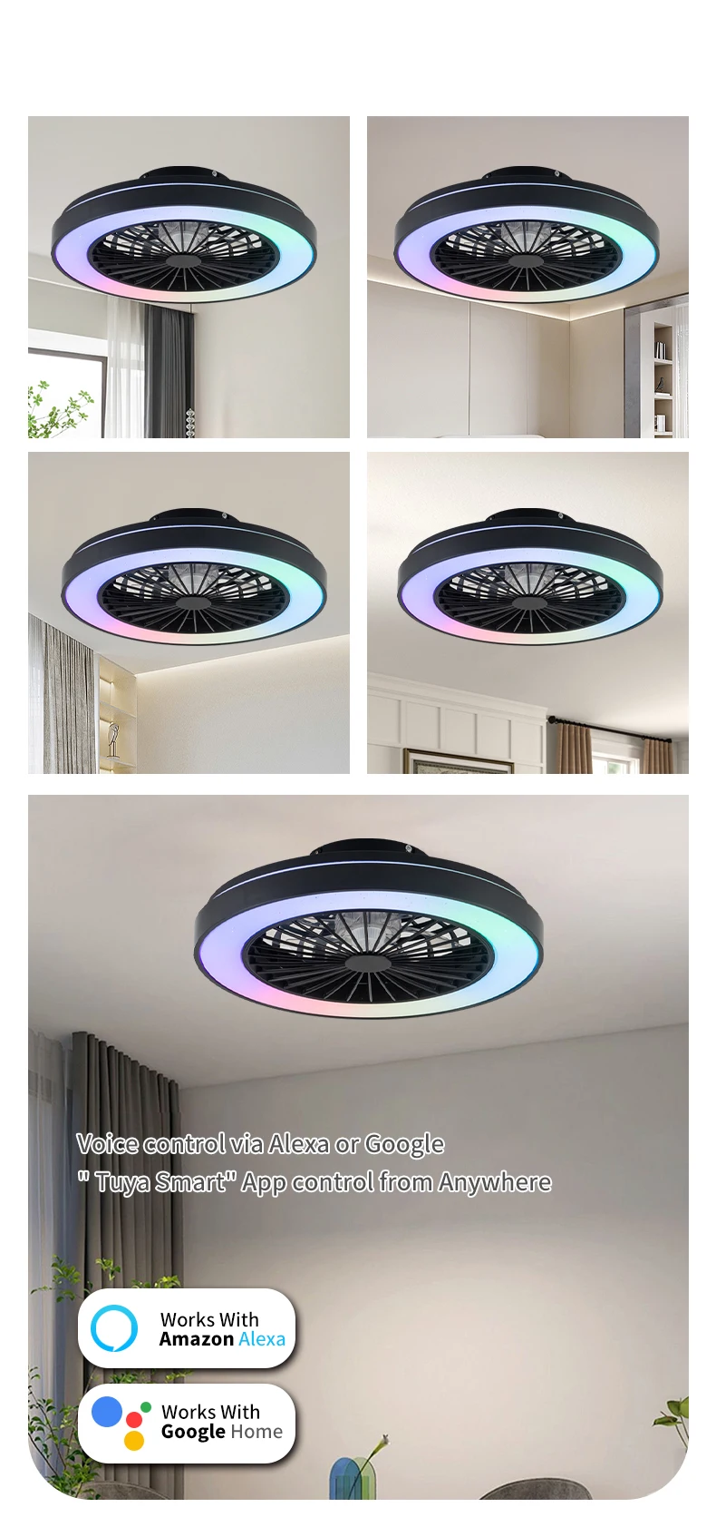 product wholesale bldc ceiling fan lamp ventilador de techo led dimmable 3 abs blades modern ceiling fan with light and remote control369-6