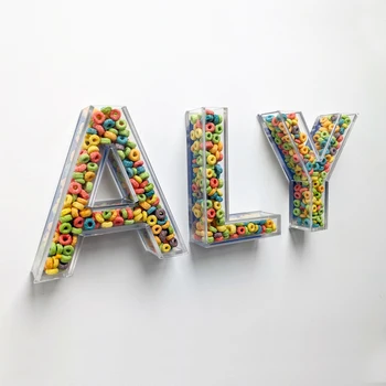 24h Fillable Acrylic Letter, Bar or Bat Mitzvah Letters, Acrylic Wedding  Letters, Plastic Letters Fill With Candy, Etc. 